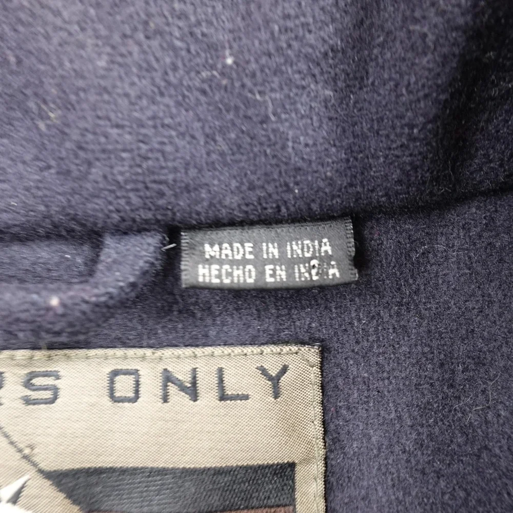 Members‎ Only Jacket Mens XL Blue Wool Blend Heavy Bomber Car Coat Snap Front